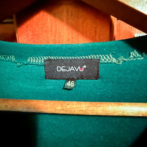 NWOT- Stunning deep forest green faux wrap dress- Christmas - Picture 5 of 5